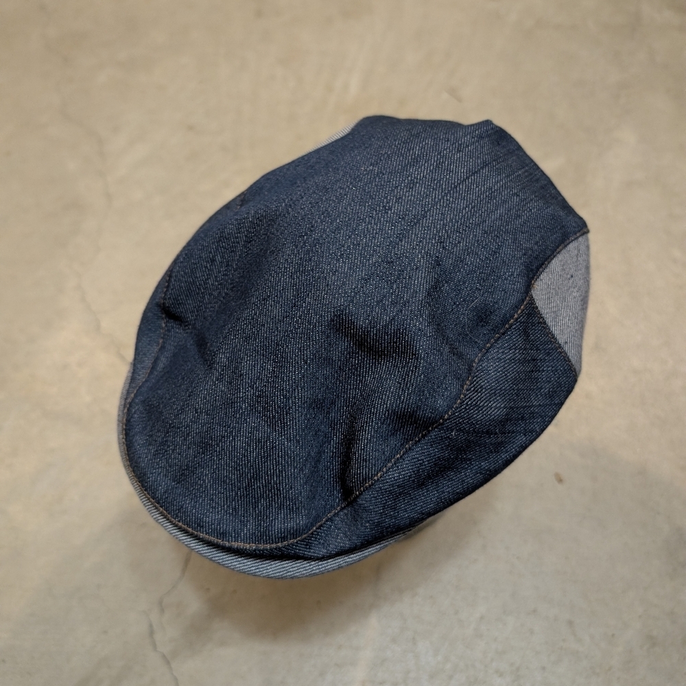 Stefeno Newboy Denim Hat Made In Italy Adult M